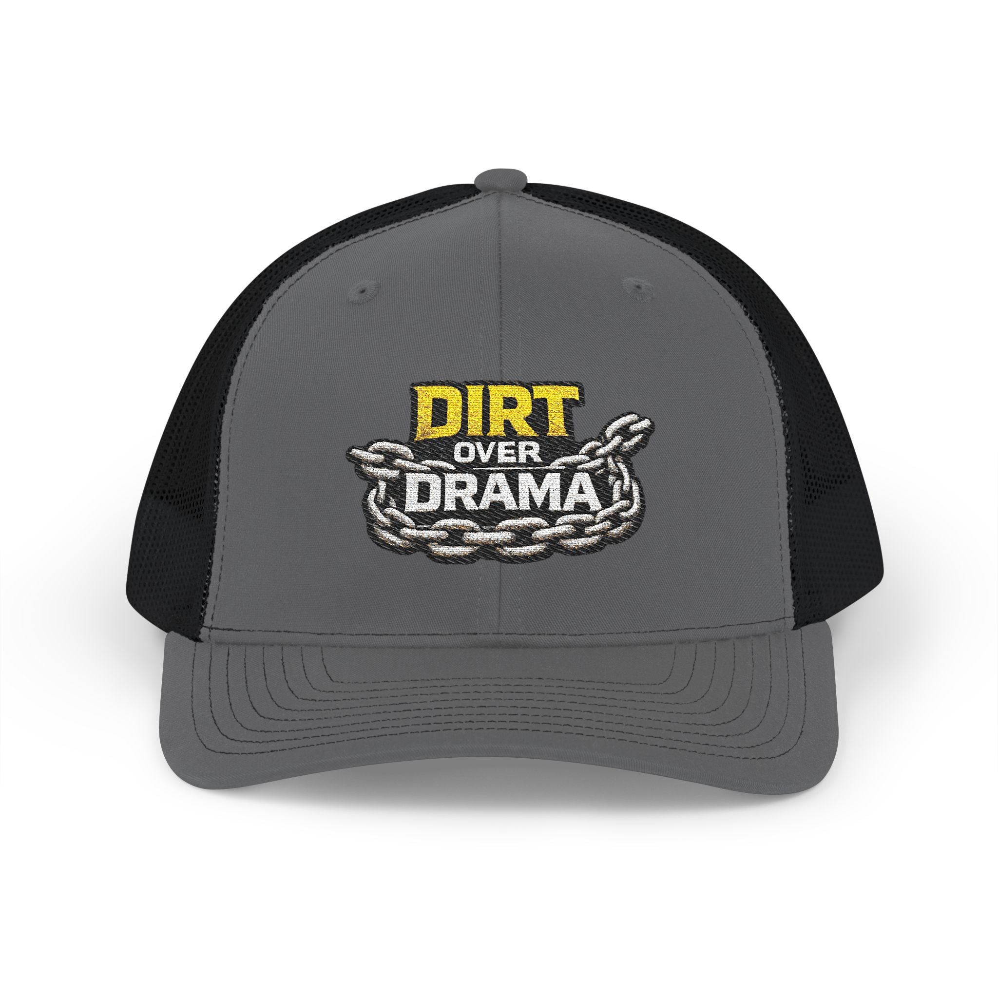 Dirt Over Drama Snapback Trucker Hat