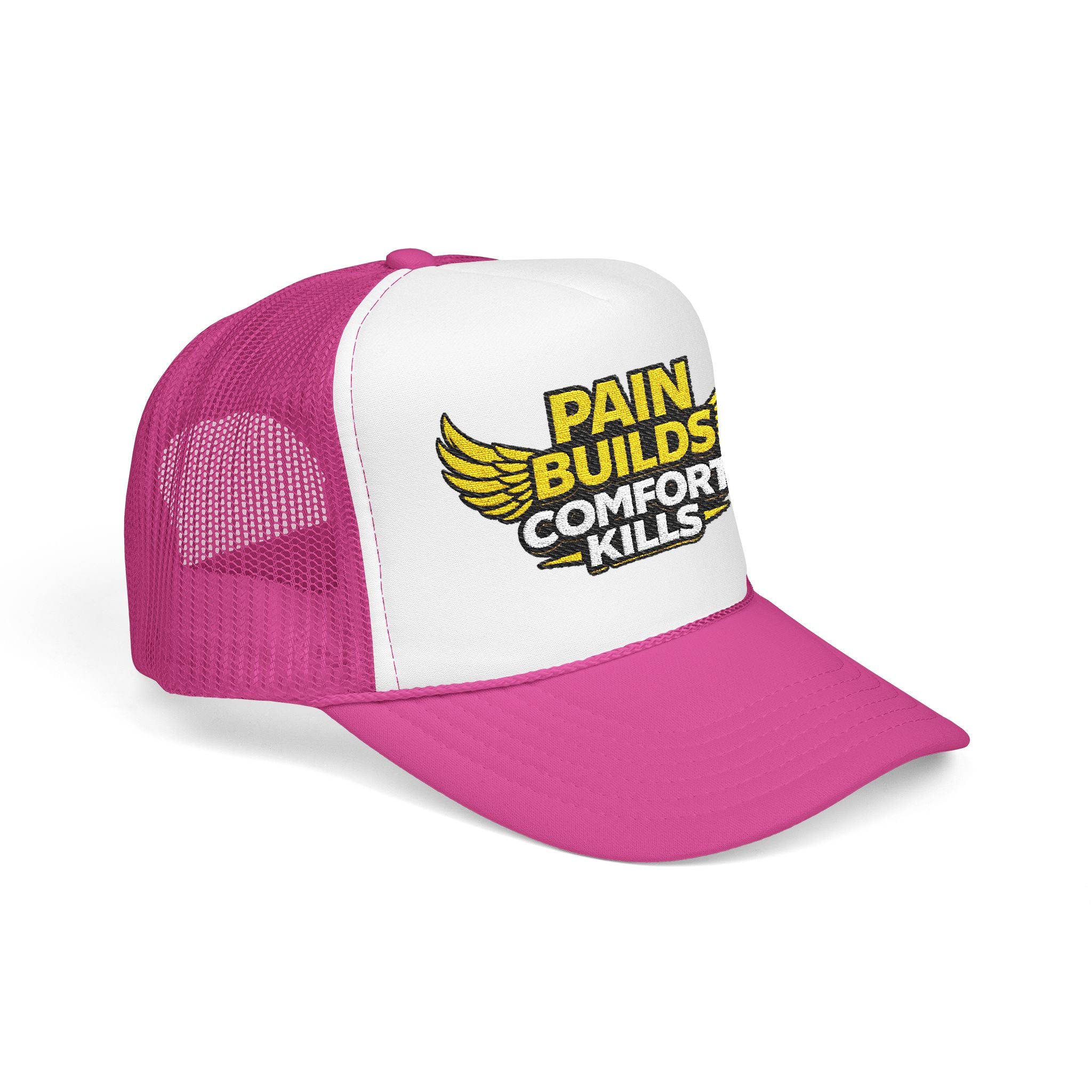 Blue Collar Trucker Hat Pain Builds Comfort Kills | Earned Not Taken